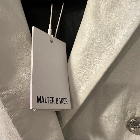 NWT Walter Baker Womens  Marley Leather Blazer reg $698 size small - Picture 10 of 14